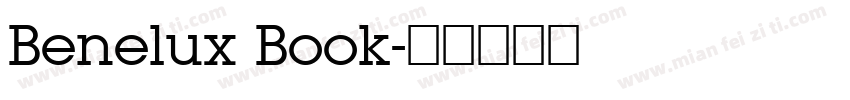 Benelux Book字体转换